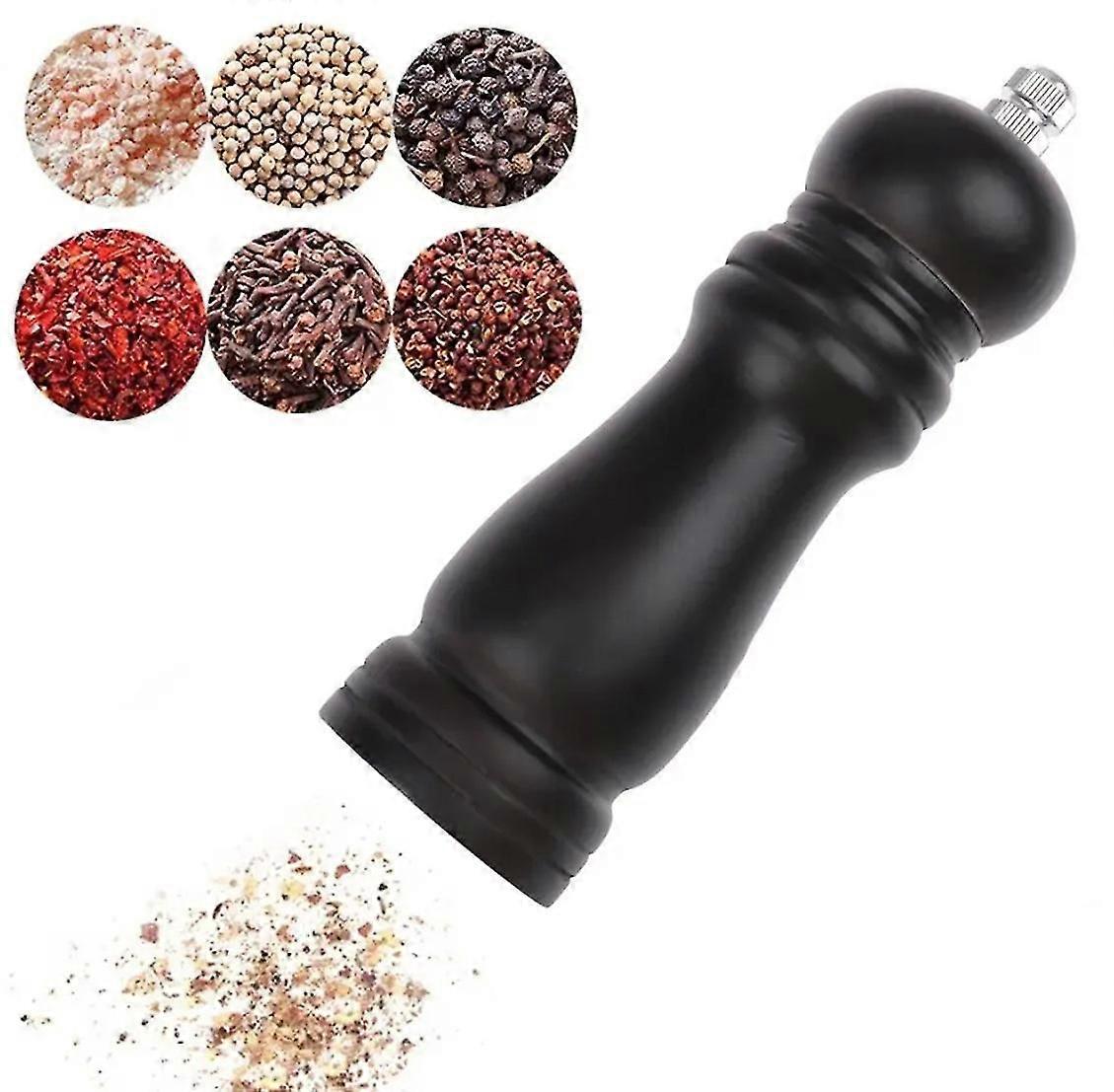 Pepper Mill with Strong Adjustable Ceramic Grinder Manual Control Kitchen Cookin