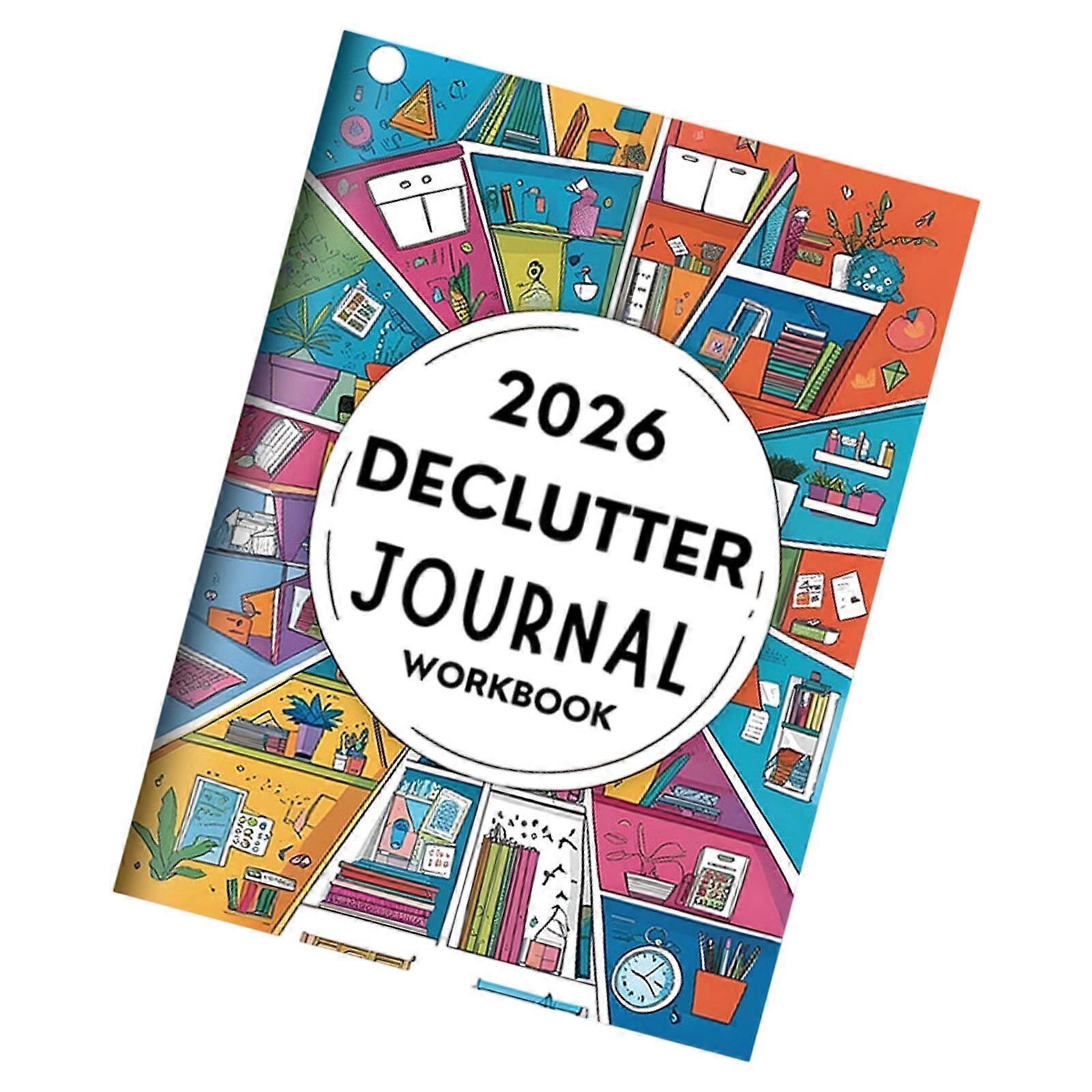 Multifunctional 2026 Family Organiser Notebook Softcover Declutter Journal Workbook for Task Appointments Management Multicolor