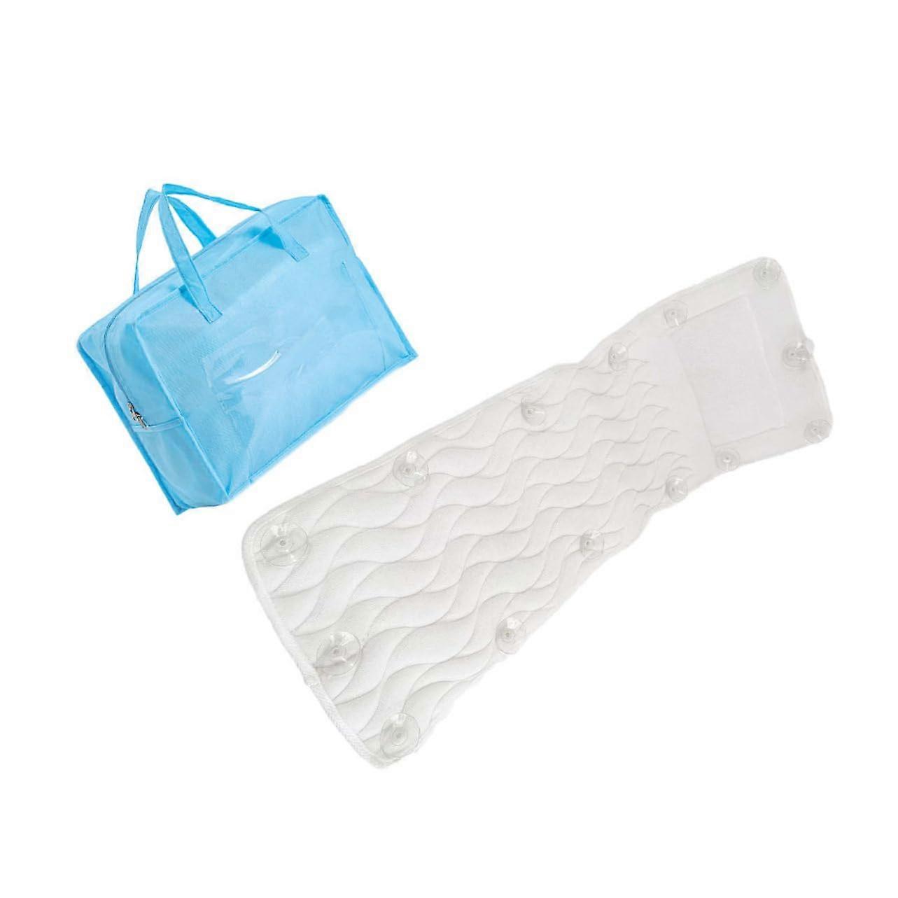 Bath Pillow for Head and Neck Support with Ergonomic Design, Breathable Mesh and Suction Cups