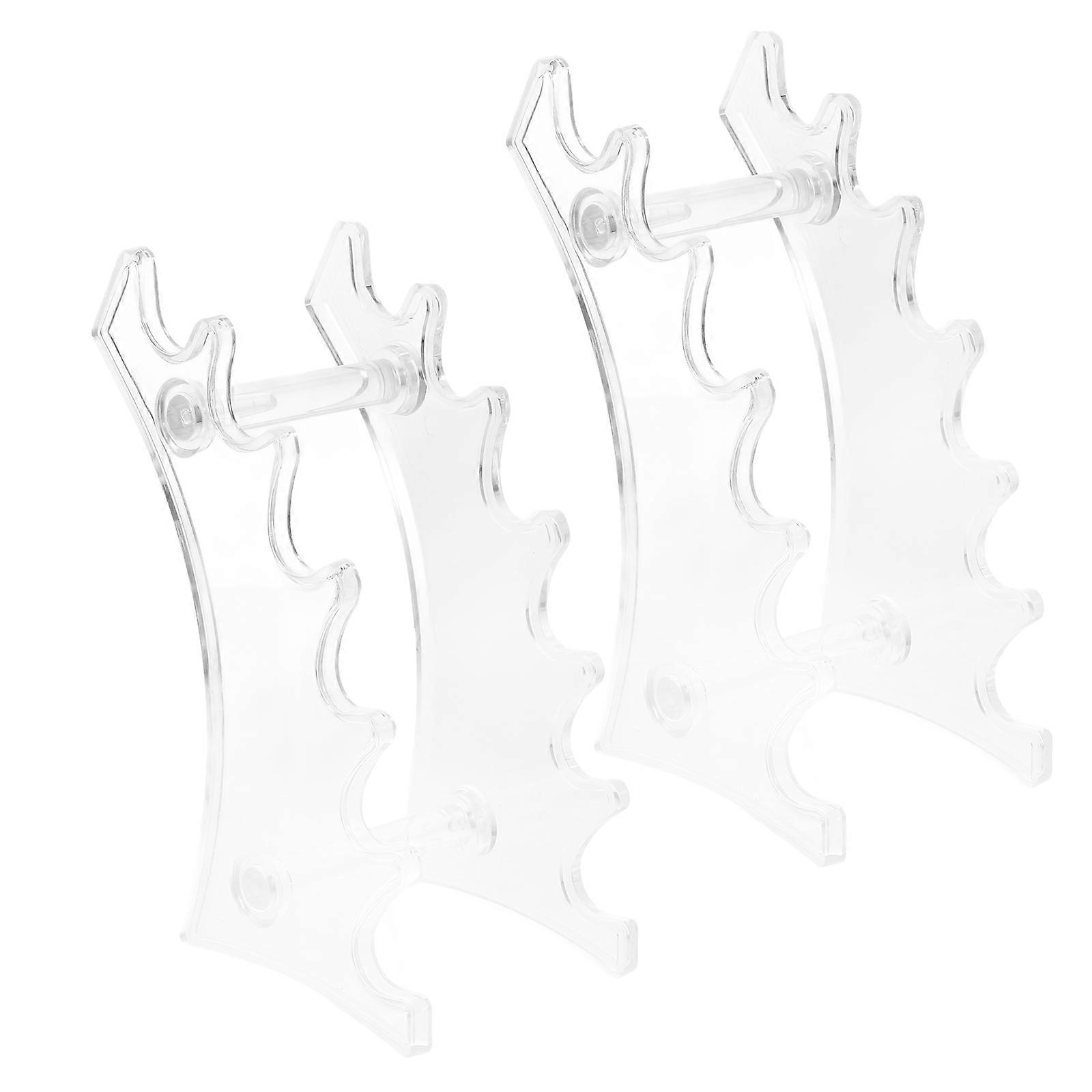 Cosmetics Pen Showcase Stands Plastic Pen Holders for Storage 2Pcs