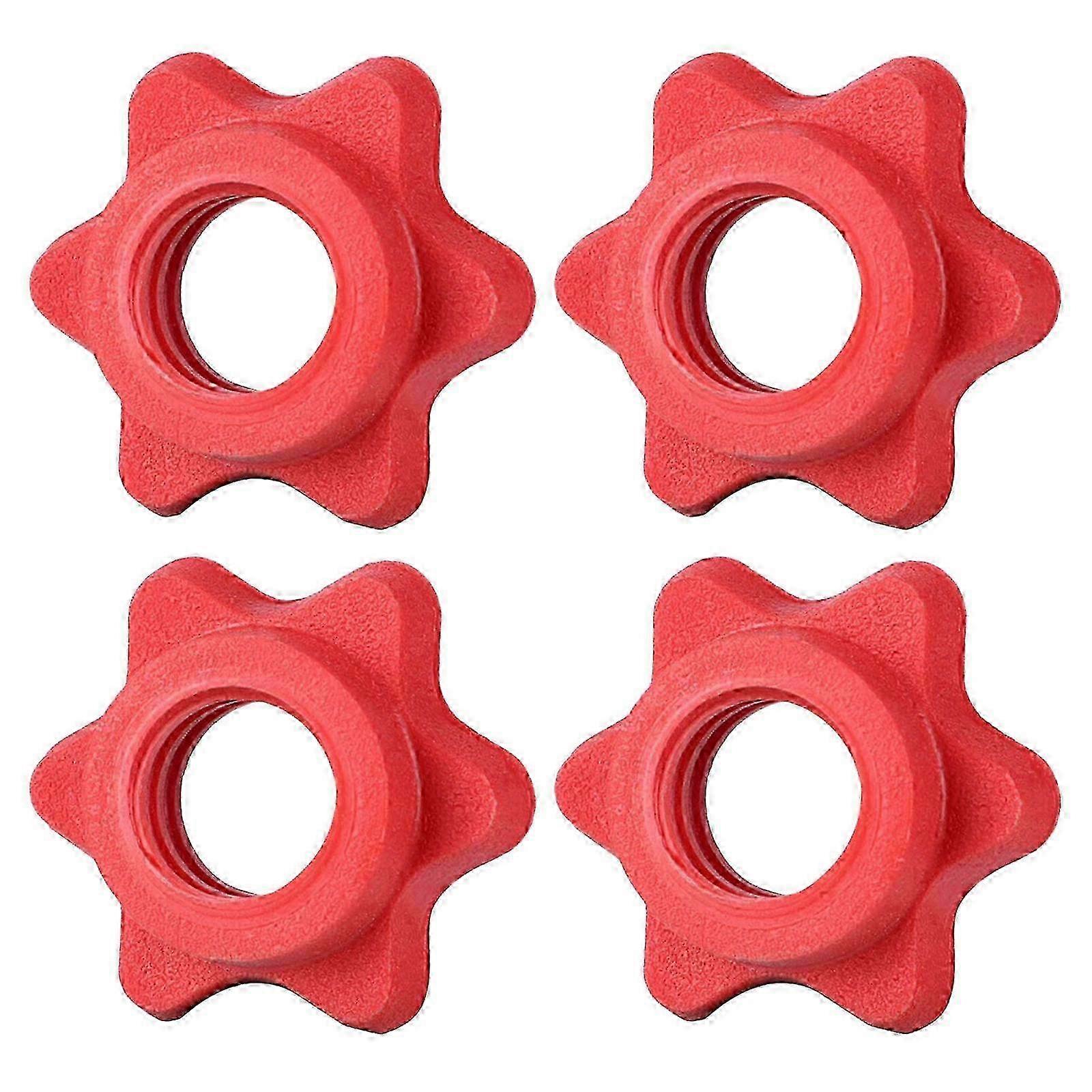 25-26 4Pcs Handbell Bar Lock Screw Nut Spin-Lock Collar Hex Nut For Strength Training