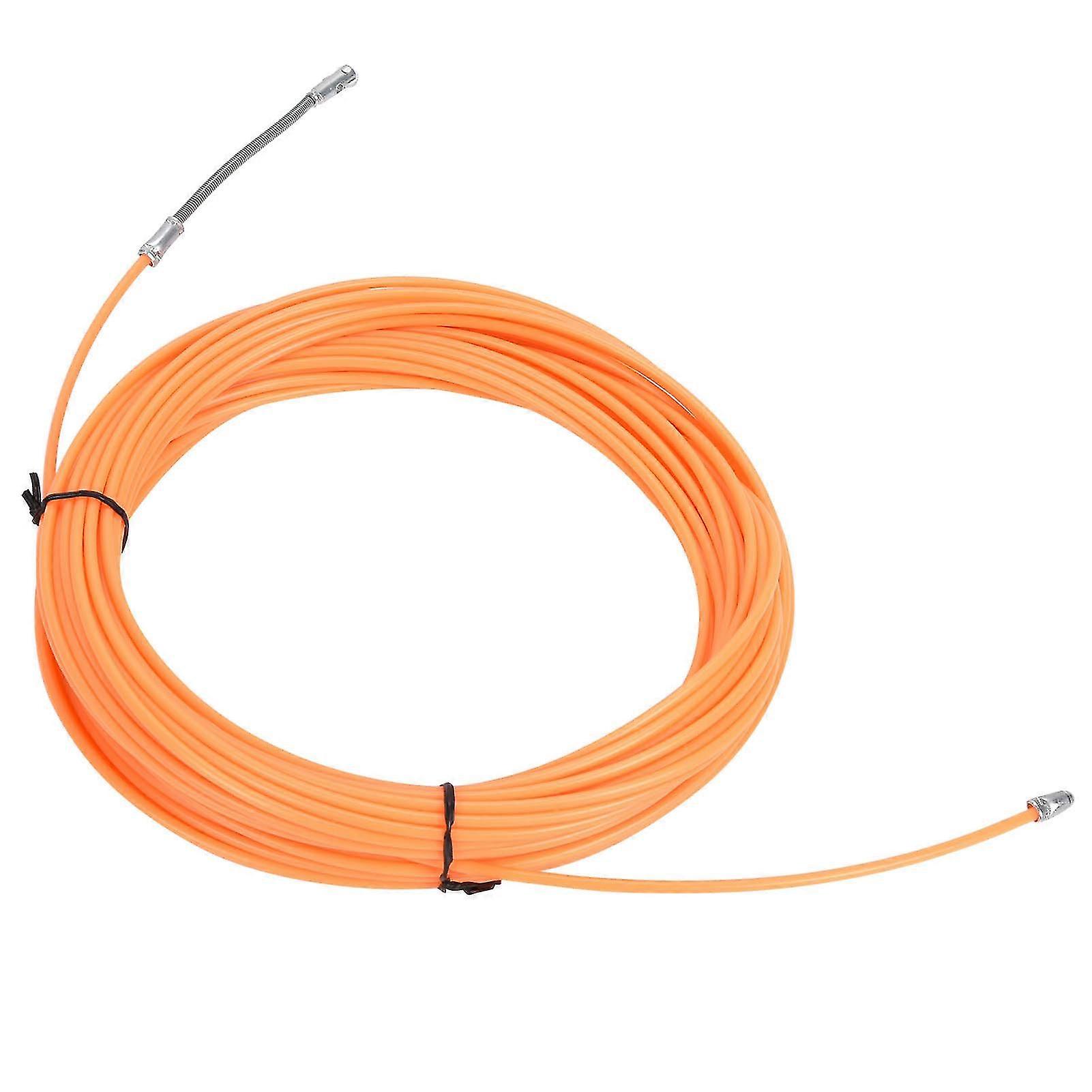 2025 Wire Threader Wire Puller Threading Tool Through Wall Cable Fastener Puller Orange 30m / 98.4ft