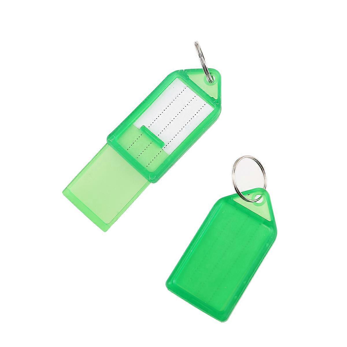 Plastic Key Tags Key Rings for Labeling Keys 60Pcs Multi-