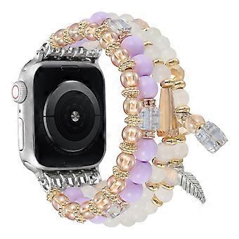 Bransoletka koralikowa do zegarka Apple Watch Ultra 3 2 1 49 mm/seria 11 10 46 mm/9 8 7 45 mm/SE3 SE2 SE 6 5 4 44 mm/