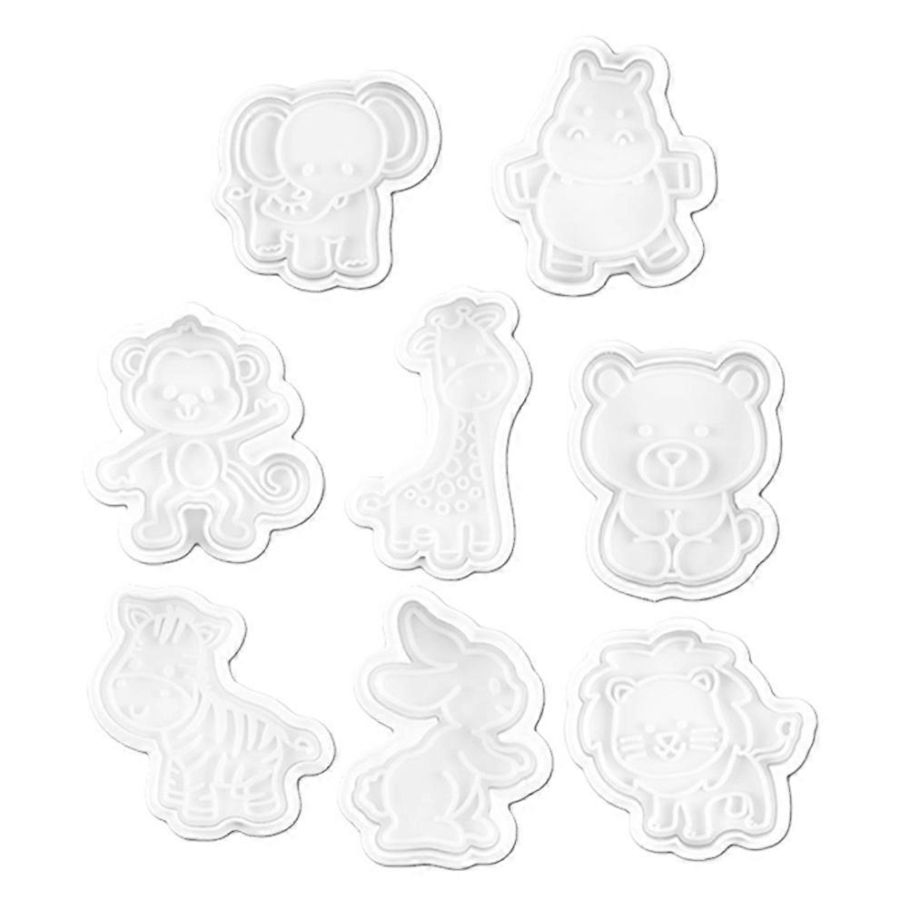 Plastic Biscuits Molds Kitchen Baking Tool for Baking Use 8Pcs