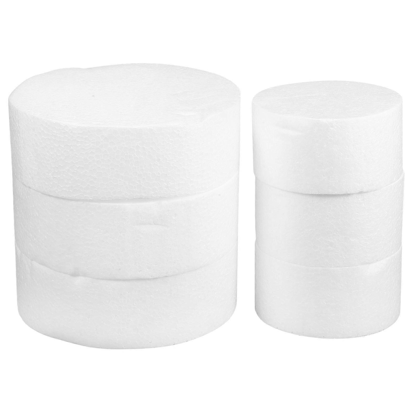 White Round Cake Molds for Baking DIY 6Pcs Mini Cake Practice Set