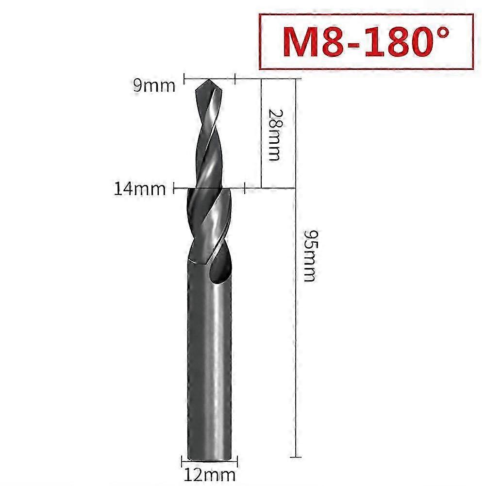 90/180 Degree Spiral Step and HSS Counterbore Drill Bit for Metal with Chamfering Function