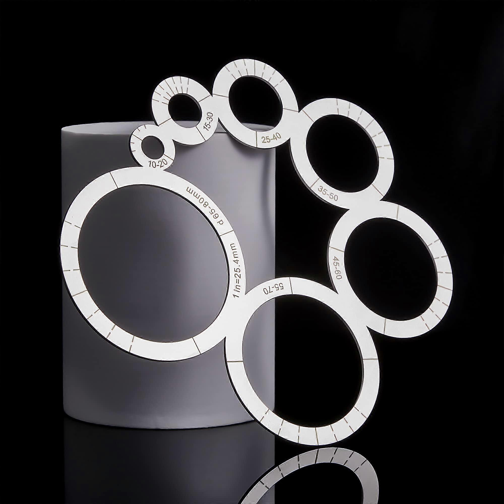 Stainless Steel Corner Radius Template Arc Ruler DIY Leather Craft Tool Pattern Making Drawing Guide