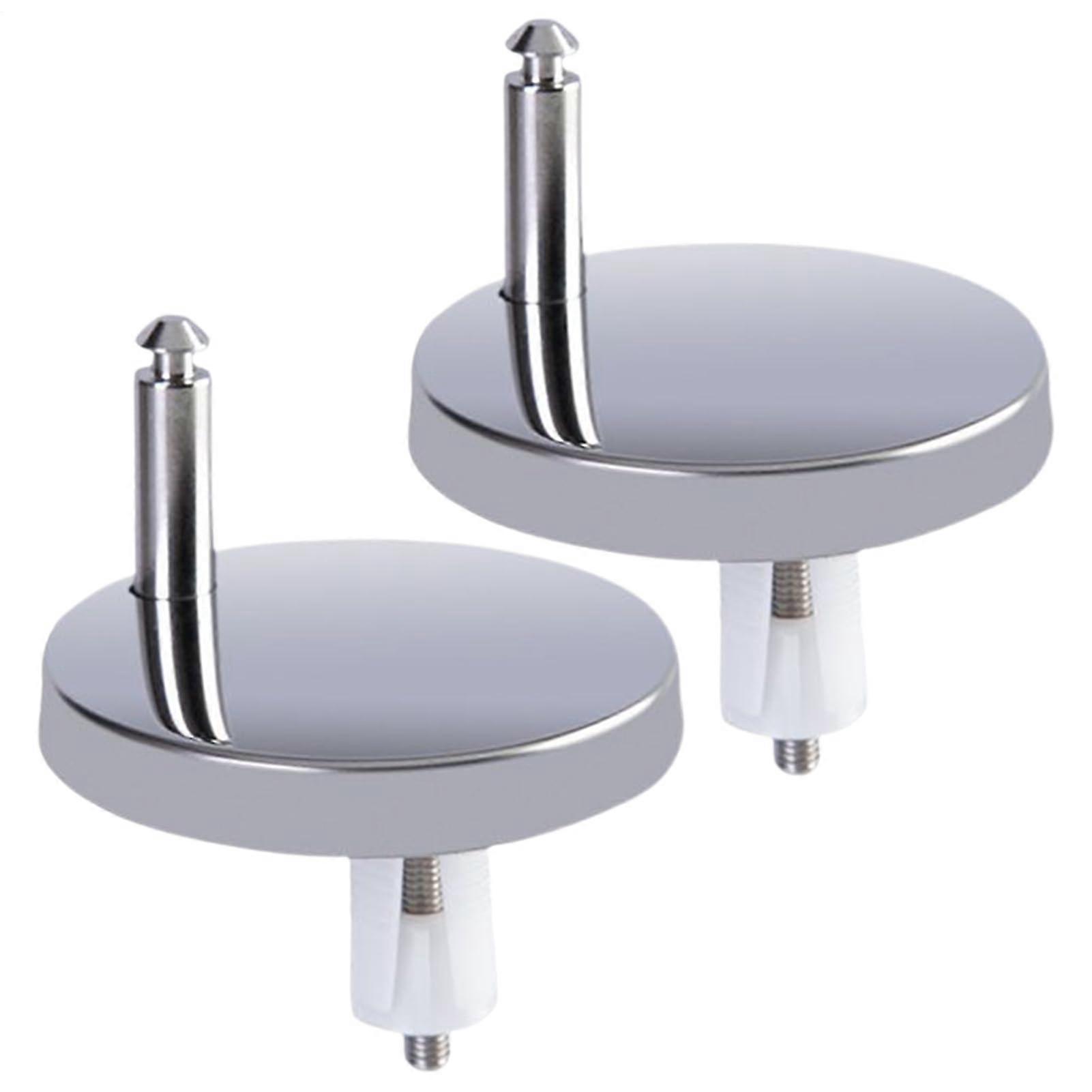 Toilet Seat Hinges Replacement with RustResistant Steel Fixing Bolts, Tool Installation Set