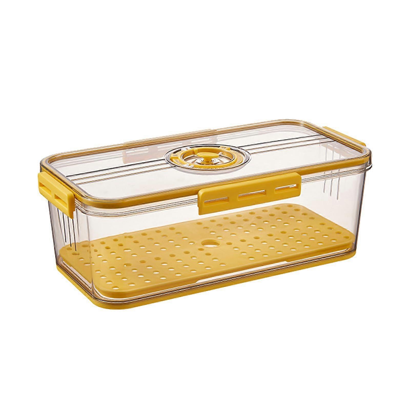 Bread Storage Container with Freshness Time Lid and Air Valve for Kitchen and Office Use