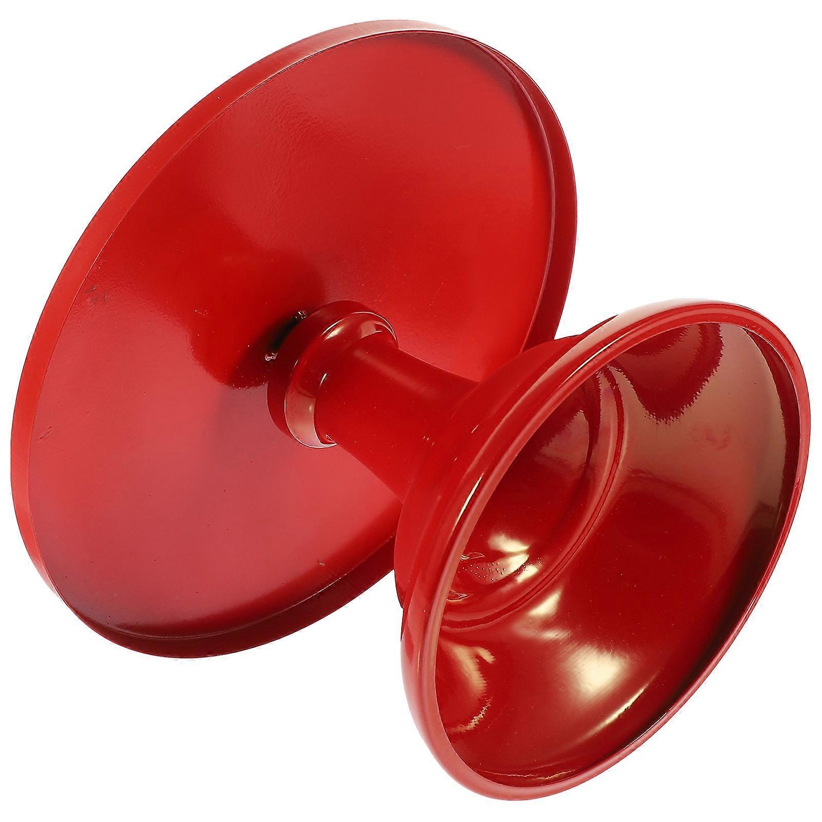 Red Cake Stand Iron Round Cake Serving Tray for Parties