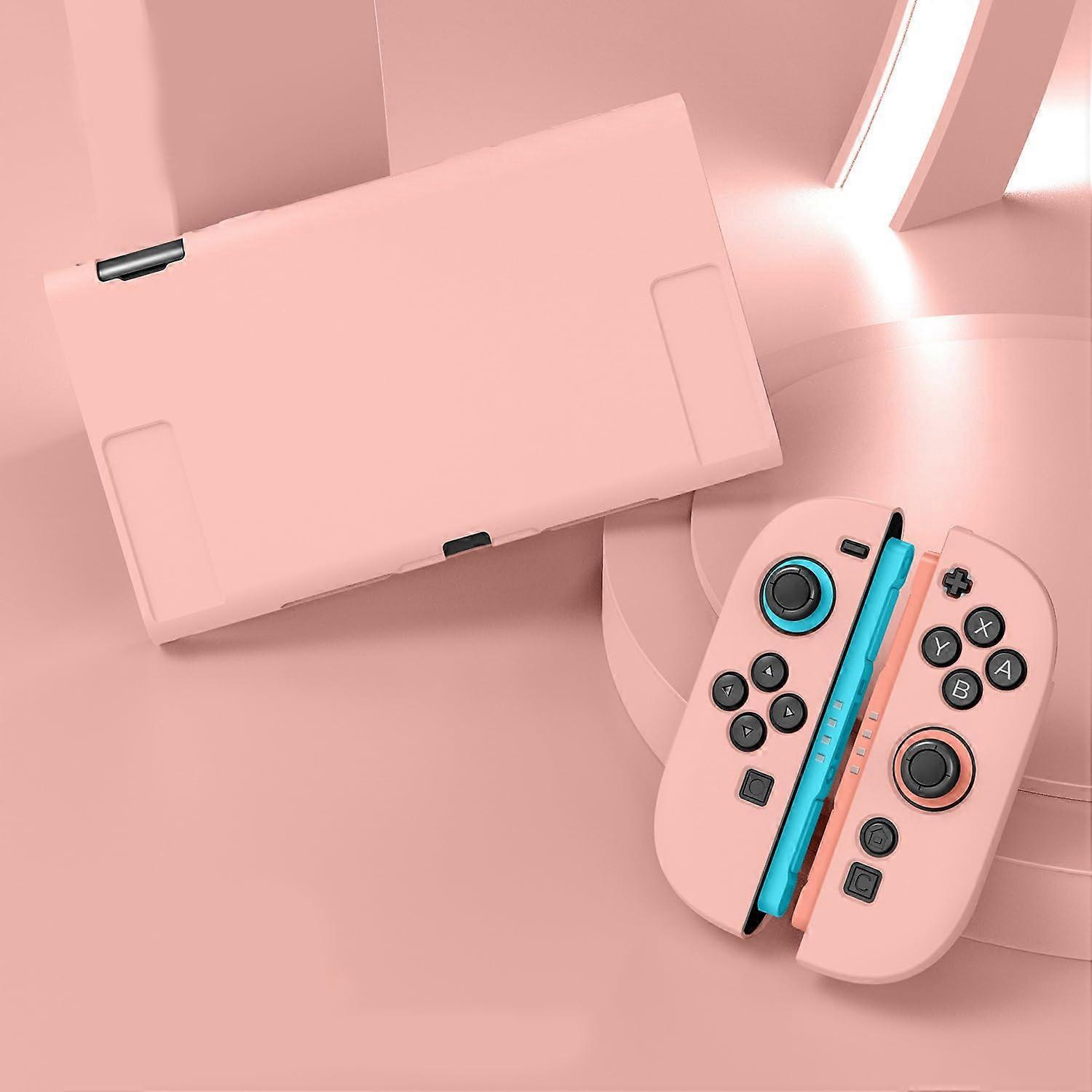 Case for Nintendo Switch 2 Pink Dockable Protective Cover with FullBody Shockproof ScratchResistant Design and Screen Protector Included