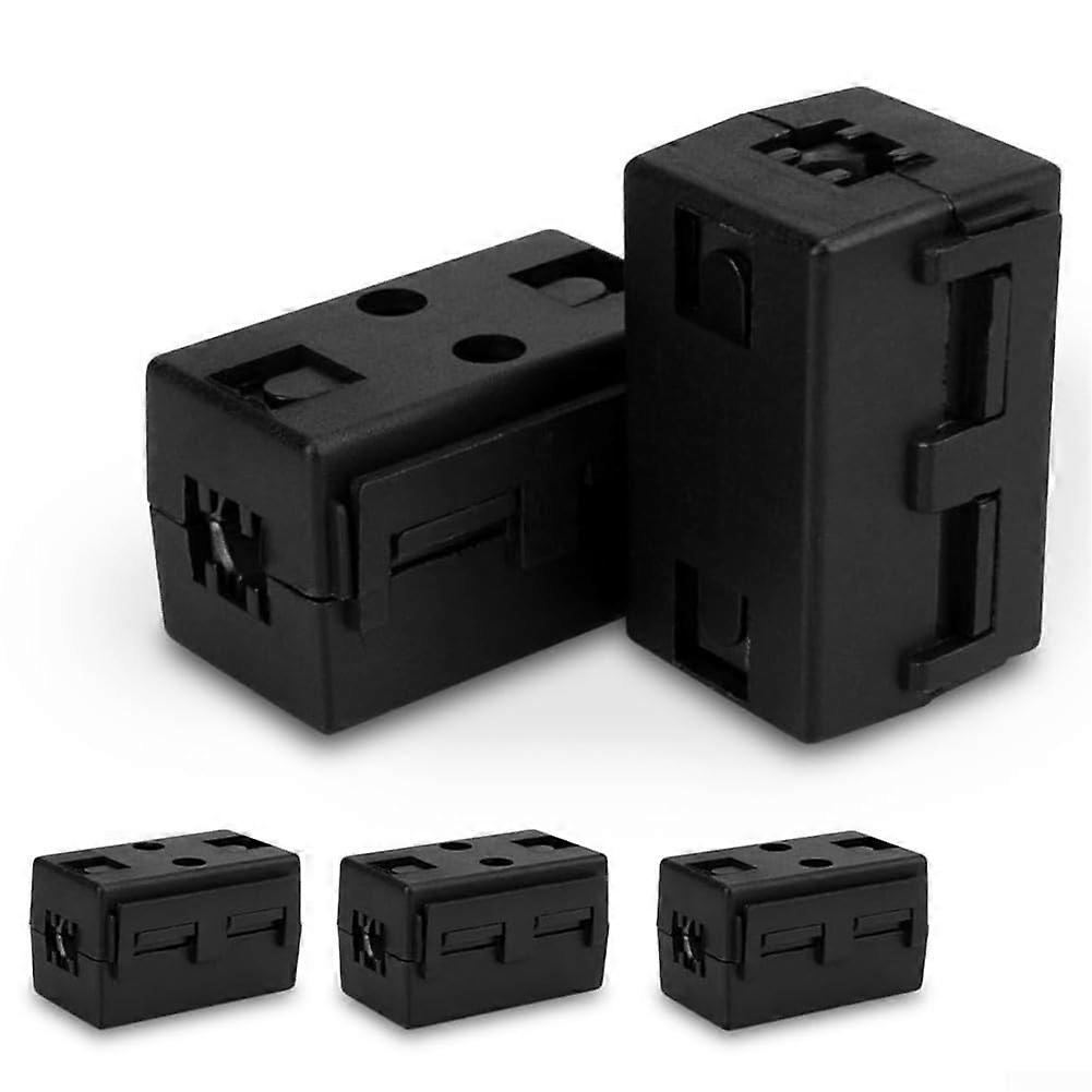 Ferrite Core Cable Clip 8mm SnapOn Clamp for EMI Noise Suppressor and Electromagnetic Interference Reduction