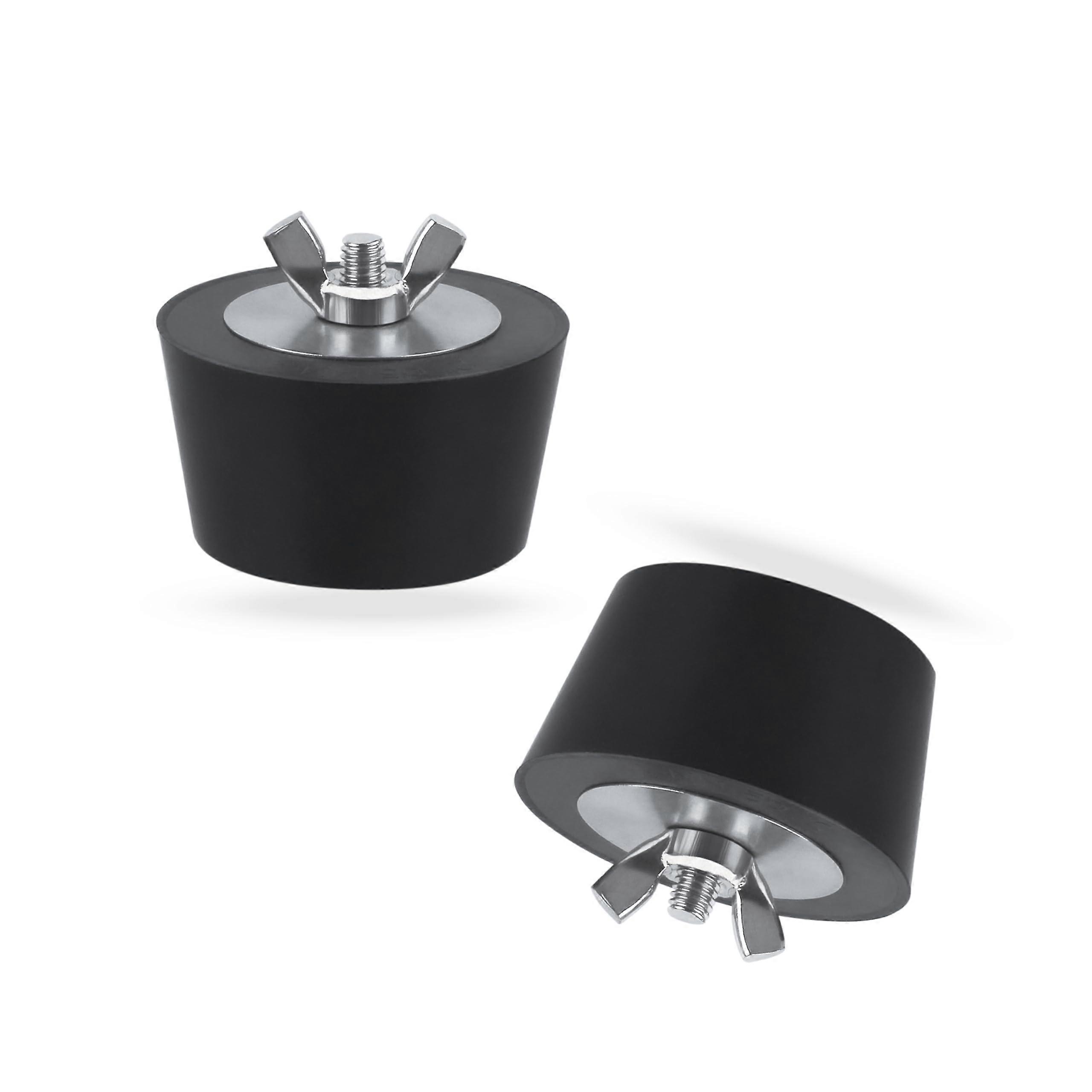 2 Inch Pool Winterizing Plug 2 Pack, Rubber Expansion Plug for Freeze Damage Prevention and Secure Seal