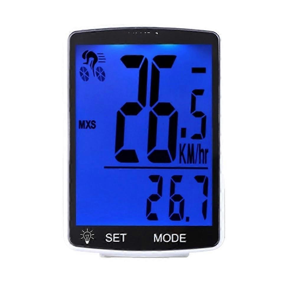 Waterproof Bike Computer with Odometer and Backlit Speedometer for Night Cycling  Blue