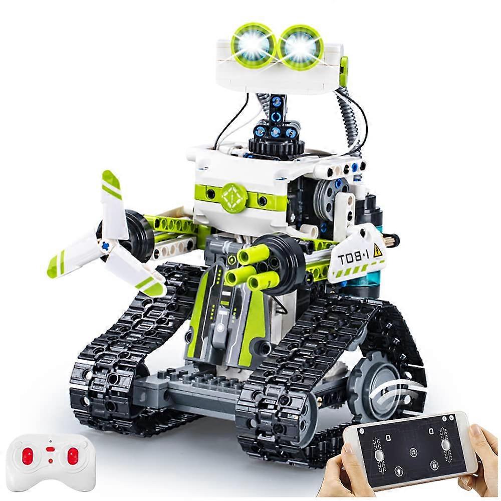 STEM Robot Kit with Remote Control and APP, Programmable Building Toy for Kids Ages 816