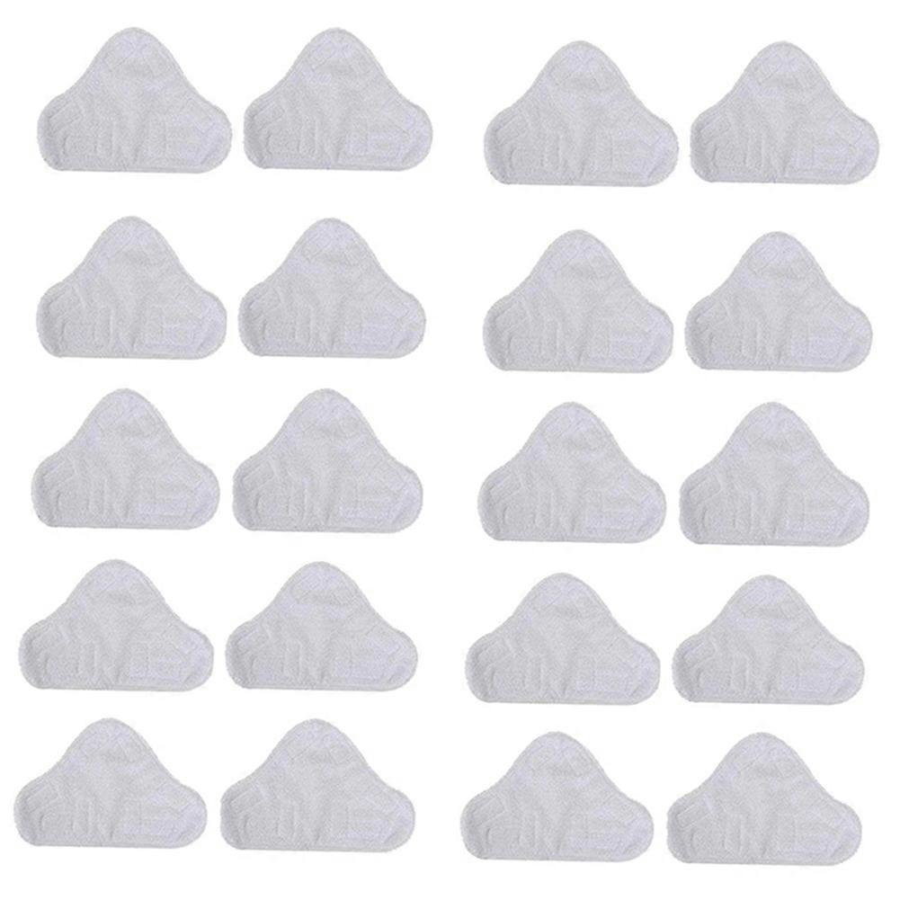 20 Pack Replacement Steam Mop Microfiber Cloth Pad for H2O Mop X5 Triangular Drag