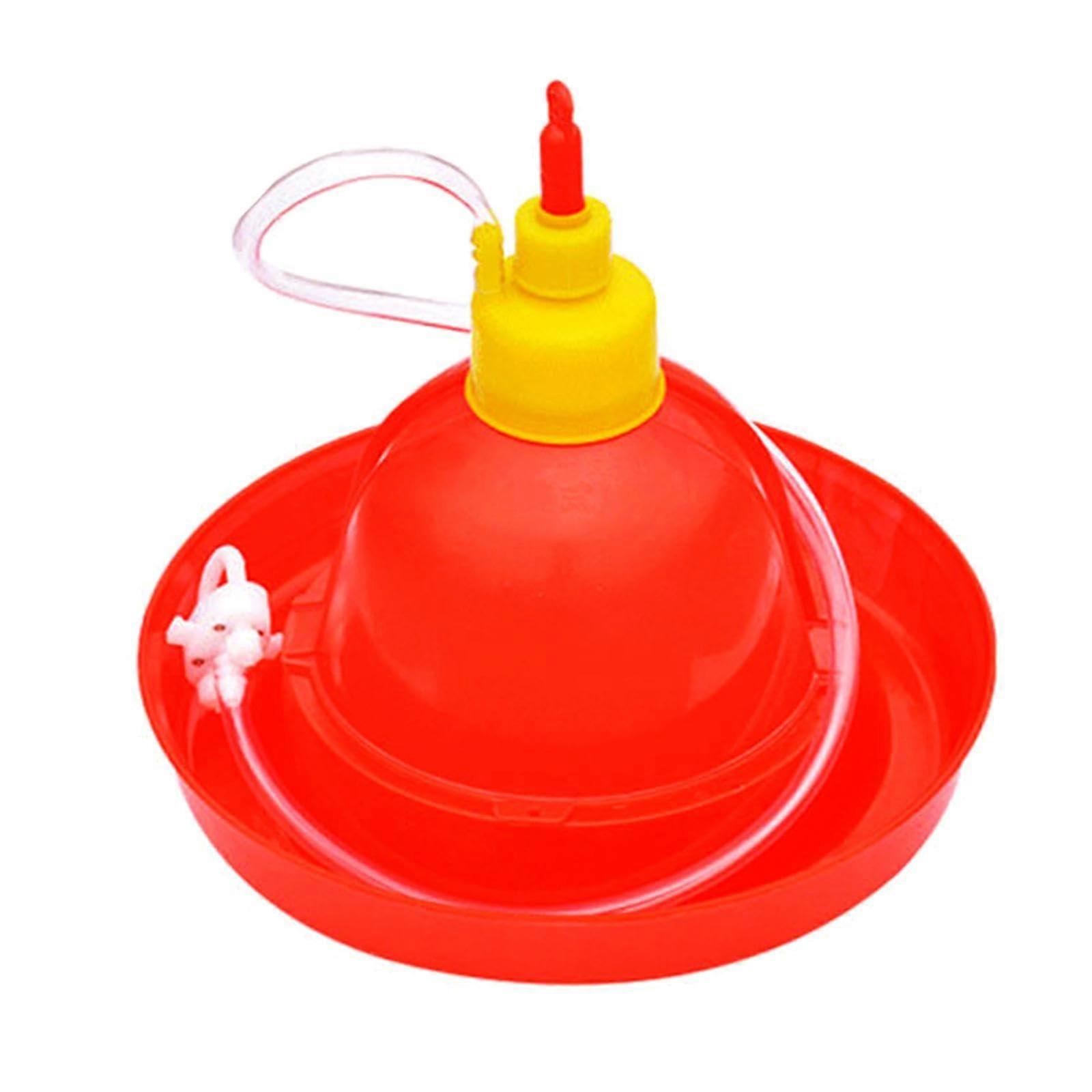Automatic Chicken Waterer with Large Capacity Bowl, Durable Plastic Poultry Feeder for MultiBird Use