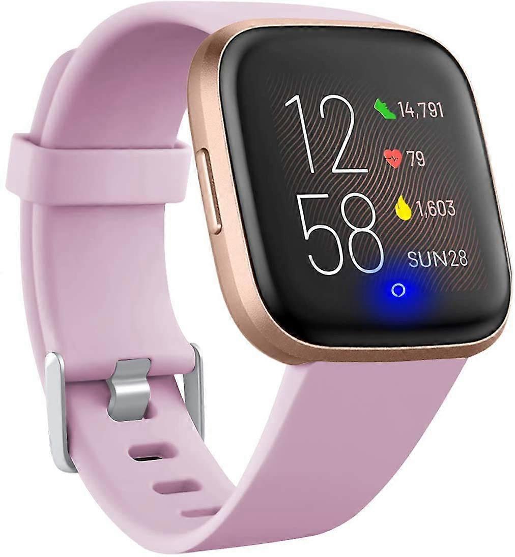 Small Lavender Soft Sport Strap Replacement Band for Fitbit Versa 2, Versa Lite and Special