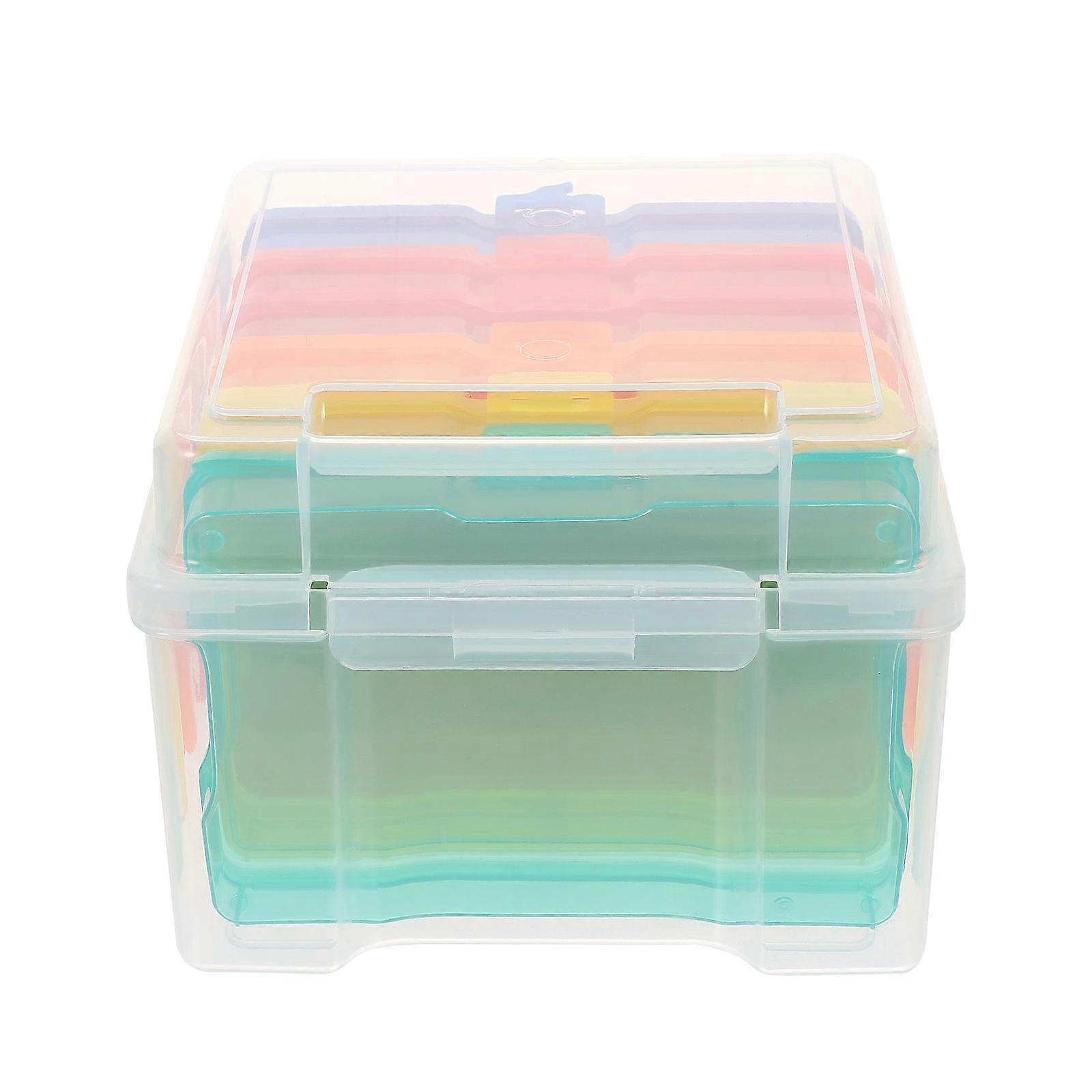 Photos Storage Containers Box for Storage Use 1Set Plastic Organizer