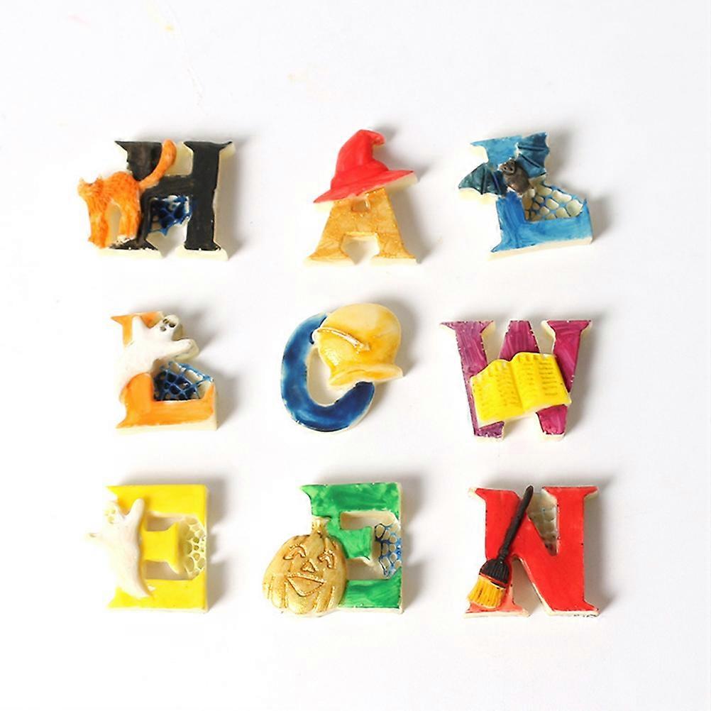 Halloween Cake Mold Witch Ghost Pumpkin Letters Silicone Baking Mold
