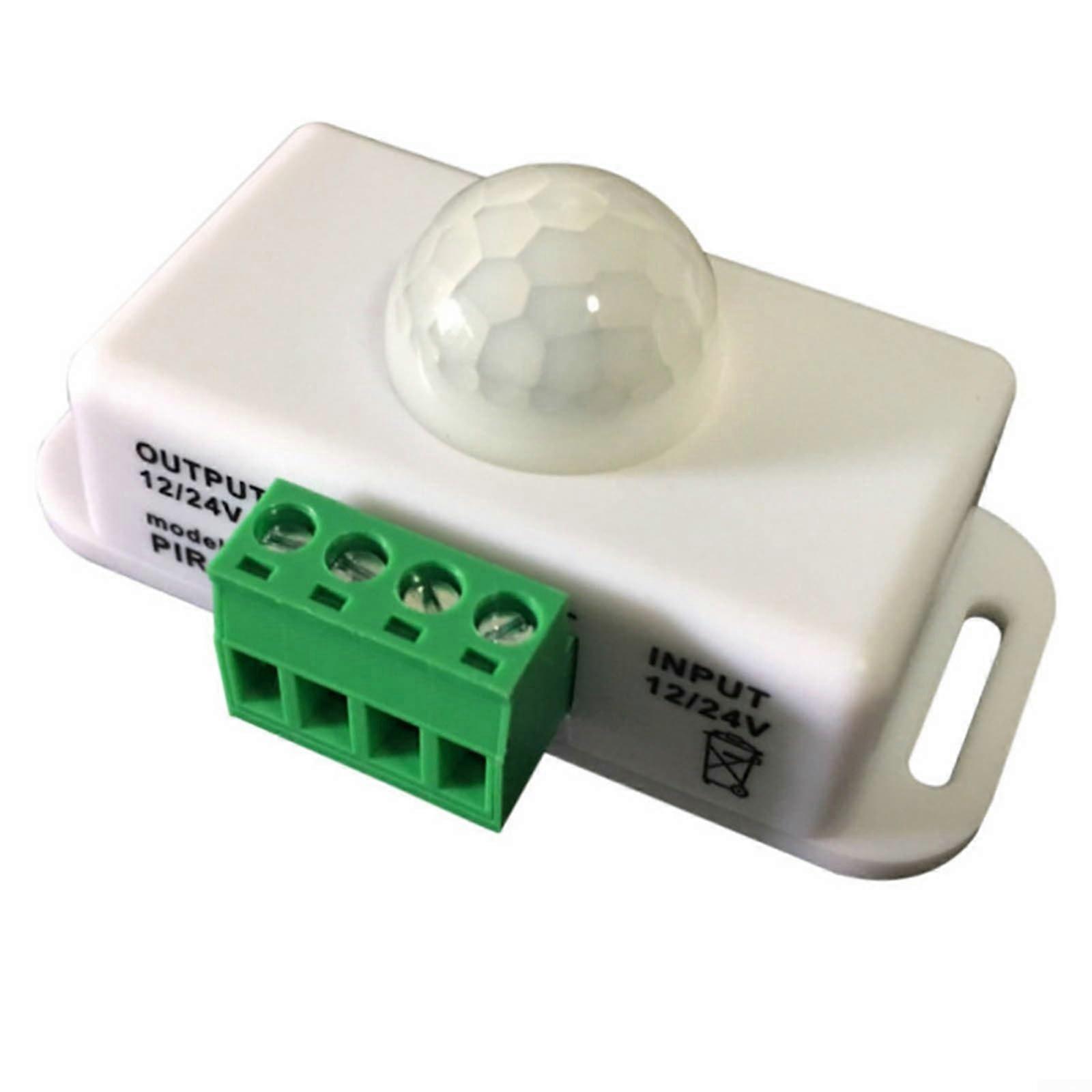 DC 12V 24V PIR Motion Sensor Switch with Adjustable Delay Timer for Automatic Lighting Control