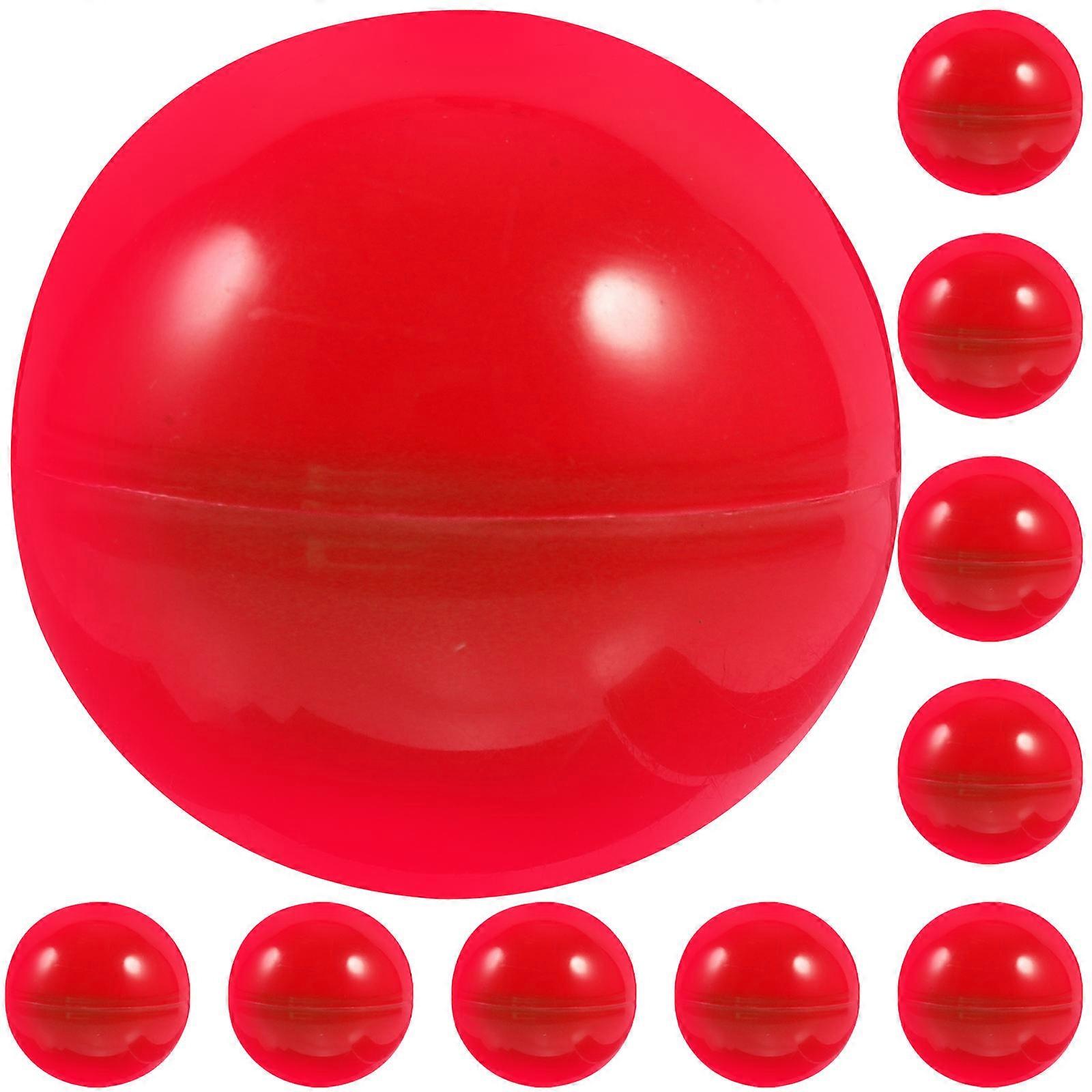 Game Balls Red Hollow Activity Balls for Events 50Pcs