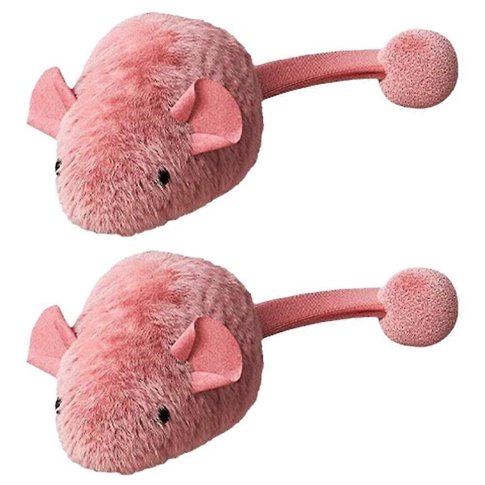 Interactive Plush Mouse Cat Toy with Night Fluorescence Simulation Mouse