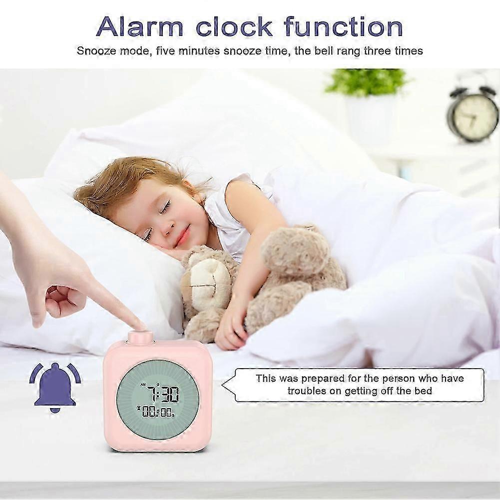 Digital Visual Timer 3 in 1 Clock with Timer 60-Minute Countdown Stopwatch for Kitchen Cooking Study Teaching