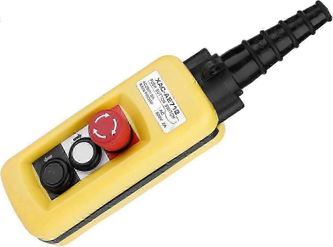Crane Chain Hoist Switch | Push Button Pendant Controller for Industrial Lifting