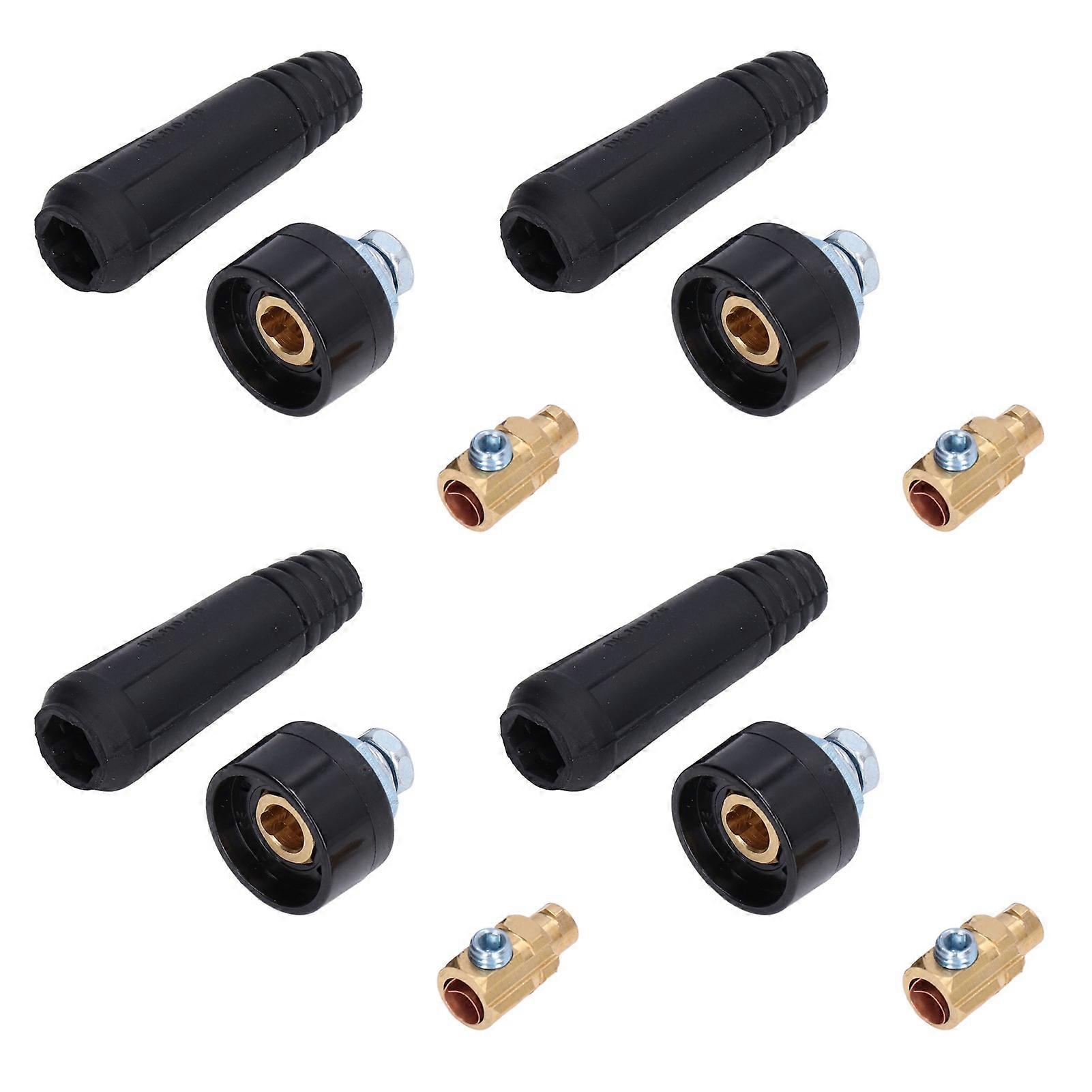 10 Set TIG Welding Cable Panel Connector Plug Socket Quick Fitting Adapter 10-25 EU Style