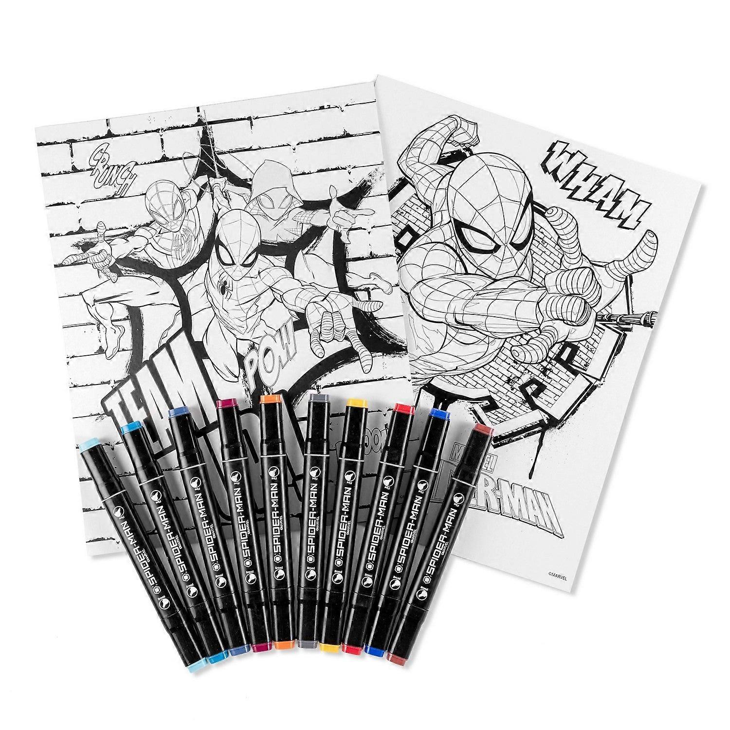 Marvel 12 Pcs Colour By Numbers Activity | Acotis