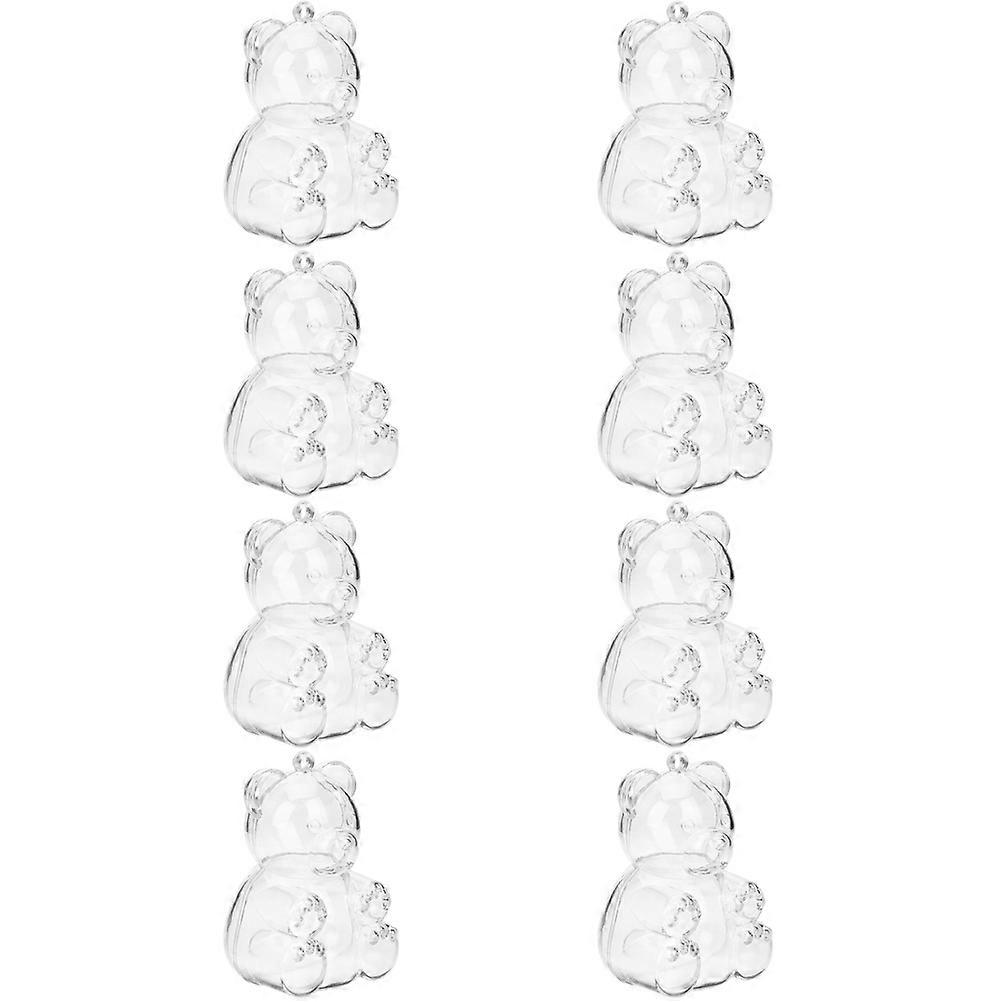 Clear Bear Candy Box for Storage 8Pcs Wedding Candy Packaging Boxes