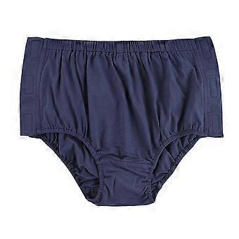 Postoperation Underwear with Convenient Side Stick Closure for Women Adaptive Briefs Reusable Cotton Panties Underpants Blue
