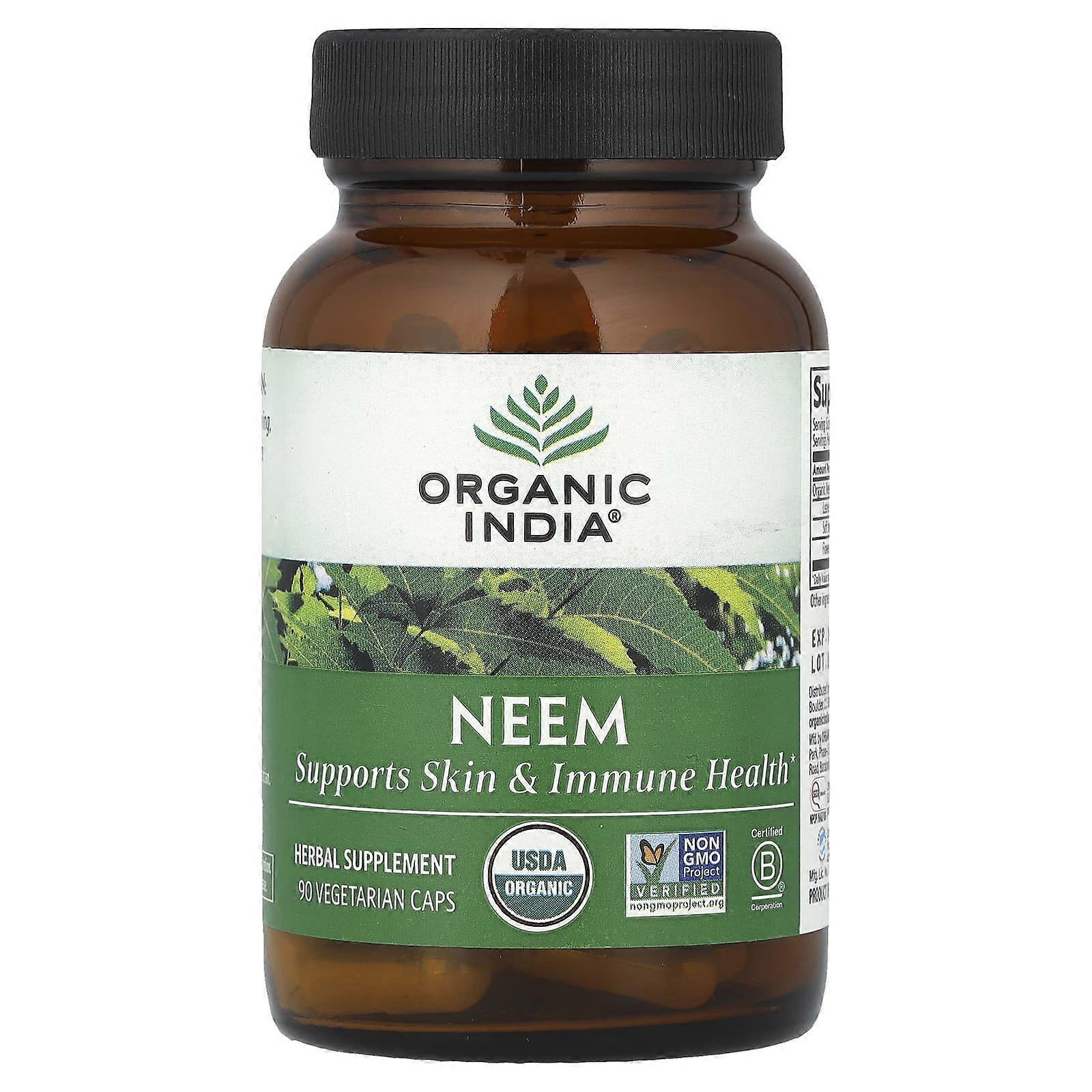 Organic India, Neem, 90 Vegetarian Caps