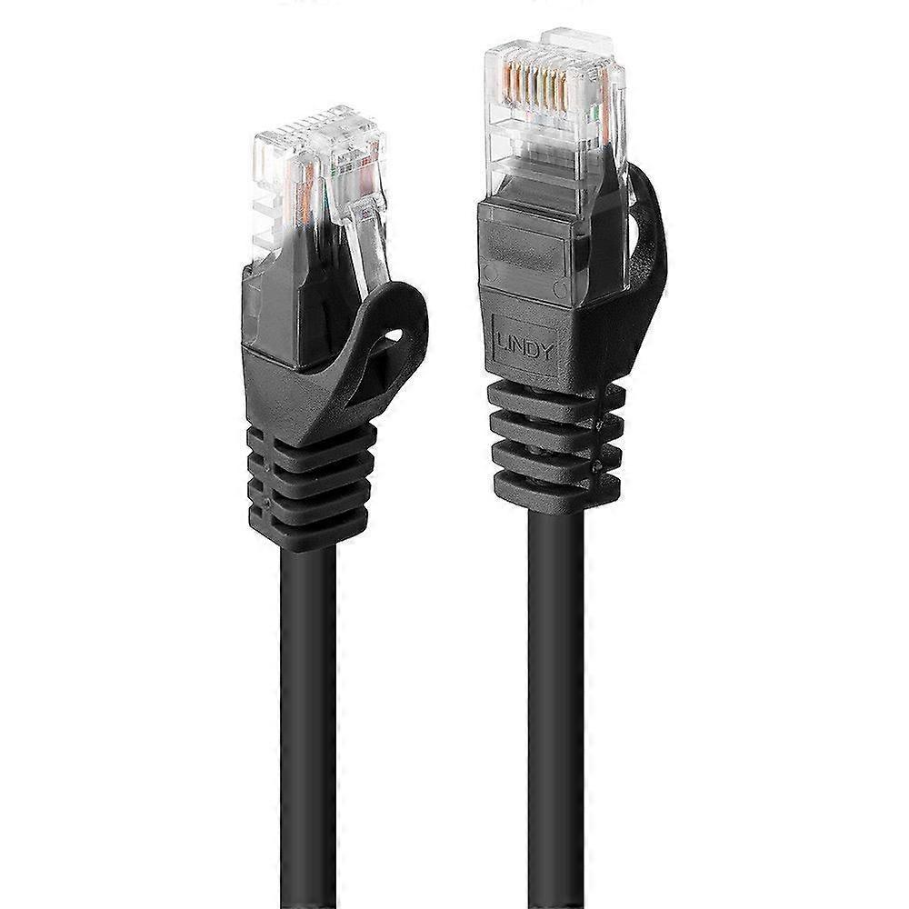 Lindy 2m Cat.6 U/UTP Network Cable Black