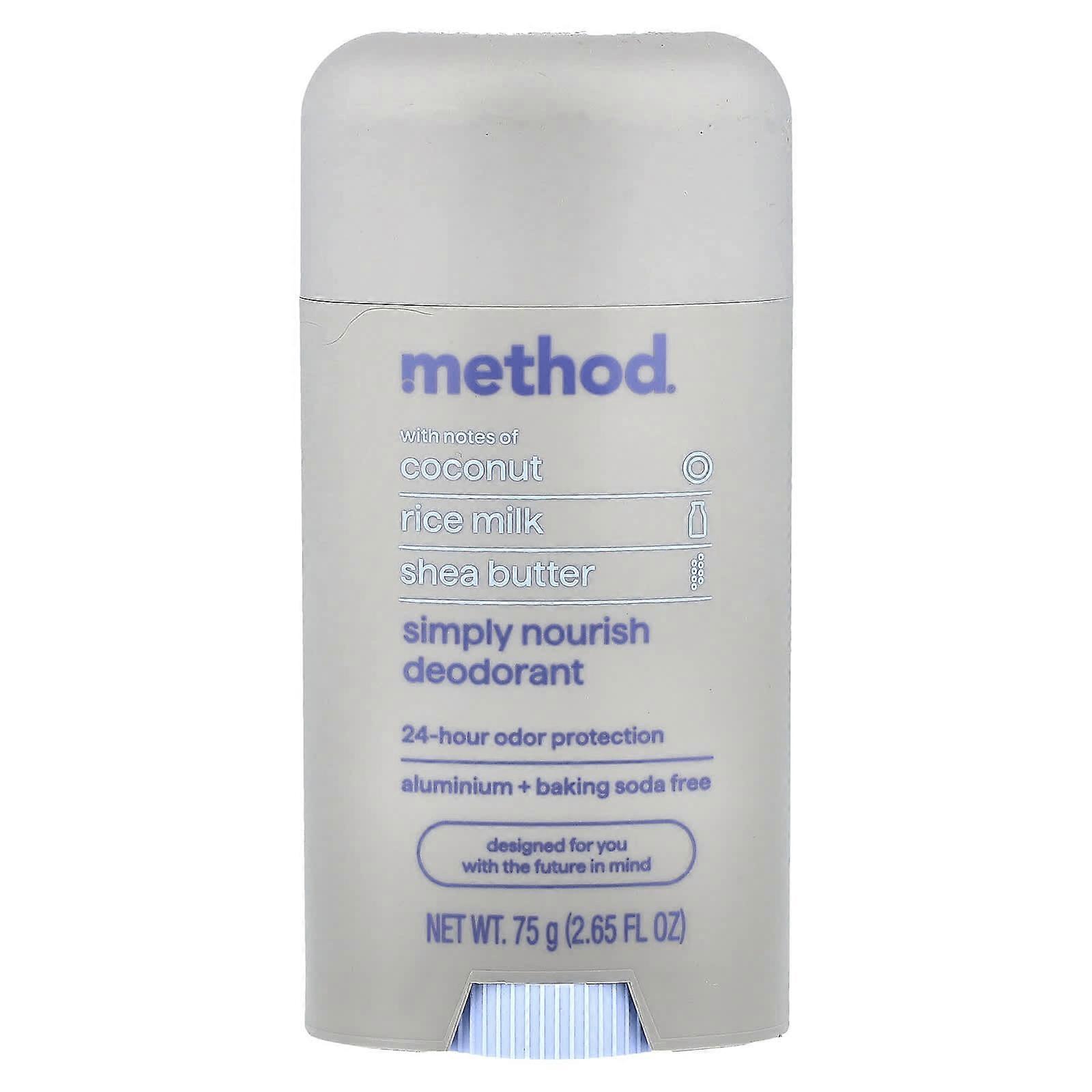 Method, Deodorant, Simply Nourish, 2.65 fl oz (75 g), 2-Pack
