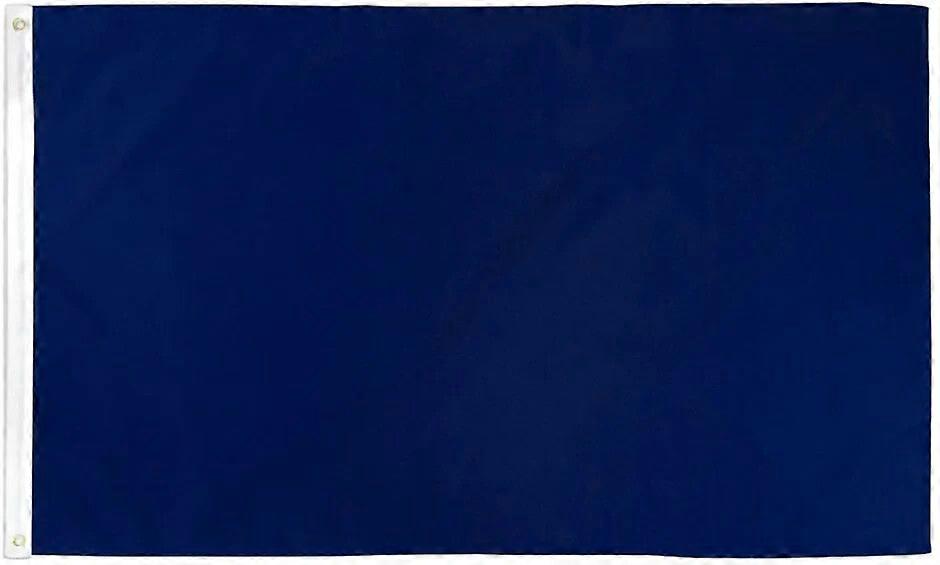 Navy Blue Solid Color Flag Blank Plain Blue Flag Style-421