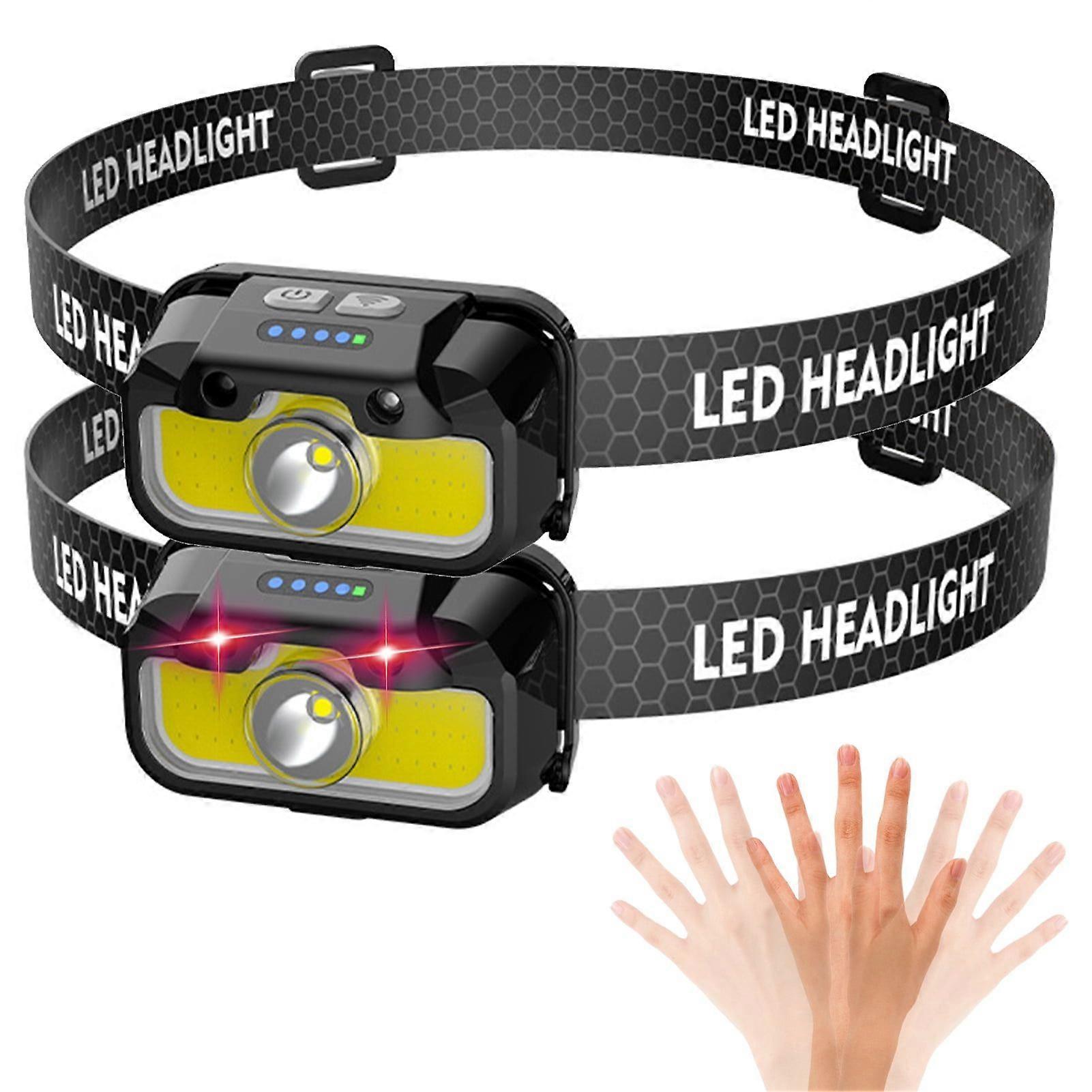 Rechargeable Type-C Individually Controlled Headlamp Super Bright Sensor
