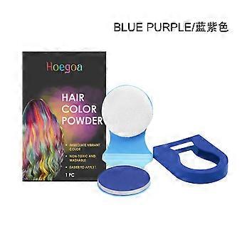 2pcsHair chalk, blue purple instant temporary hair color, easy to use, quick styling for events, parties, instant coverage, convenient