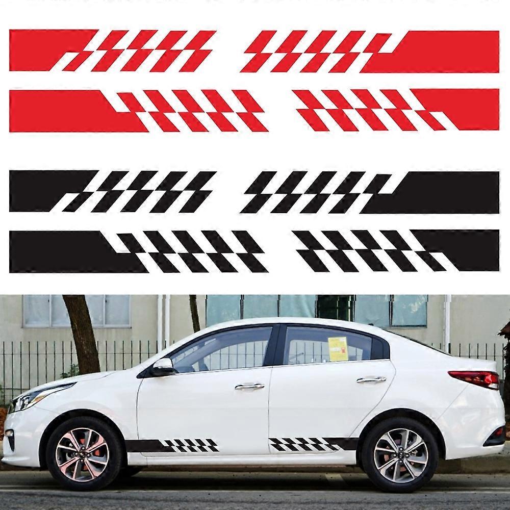 (New arrival) 2 PCS/Set D-487 Stripe Pattern Car Modified Decorative Sticker