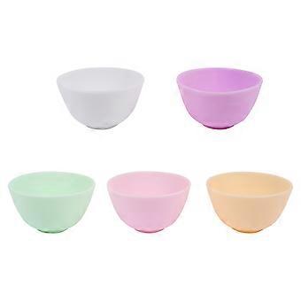 5pcs Durable Silicone Mixing Bowls Prep and Serve Bowls for Mixing Facial Mask