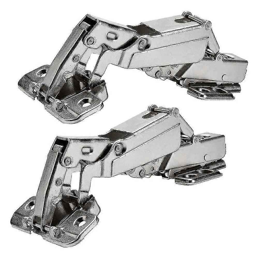 2pcs 175 Degree Hinges Frameless Cabinet Doors Hinges Concealed Hydraulically Adjustable Mounting