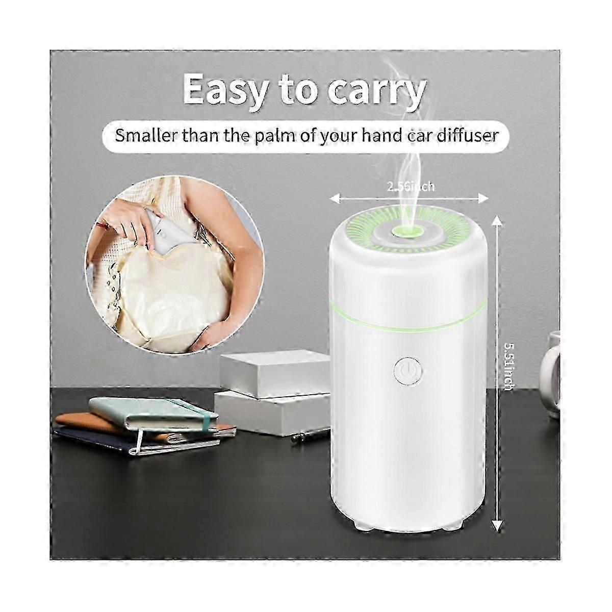 Car Diffusers compatible with Essential Oils,USB Scent Diffuser, Aromatherapy Oil Diffusers, 7 Color compatible with Car,Ho