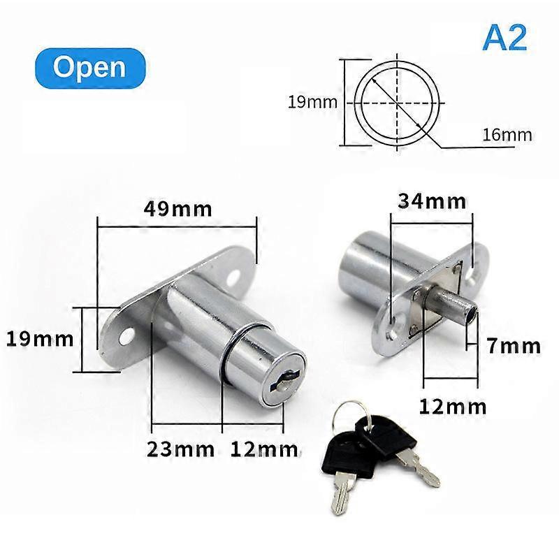 Drawer Push Lock Sliding Door Showcase Cupboard Cabinet Locks Window Security