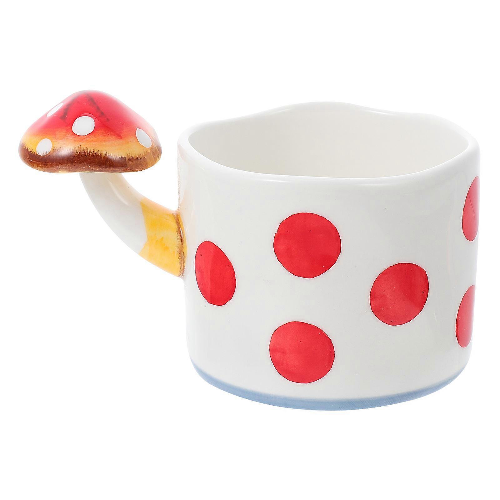 Mushroom Cup Ceramic Coffee Mug for Storage Use Creative Drinking Cup