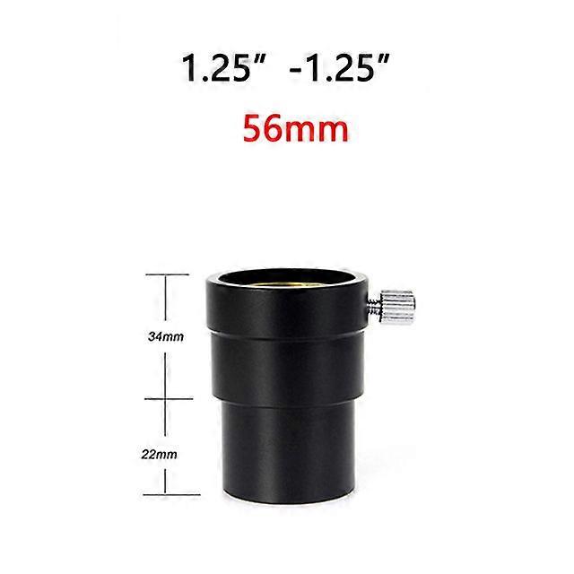 1,25 polegadas a 1,25 polegadas comprimento de metal 56mm/70mm ocular adaptador de tubo de extensão para telescópios astronômicos