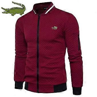 Frühling Herren Freizeitjacke Neue Qualität Reißverschluss Jacke Männer Mode Business Jacken Gesticktes Logo Kleidung Mann Top