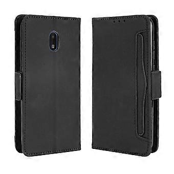 Compatible With Nokia C1 Plus Kickstand Protective Wallet case with Credit Card Holder,Flip PU Leather Shockproof Cover