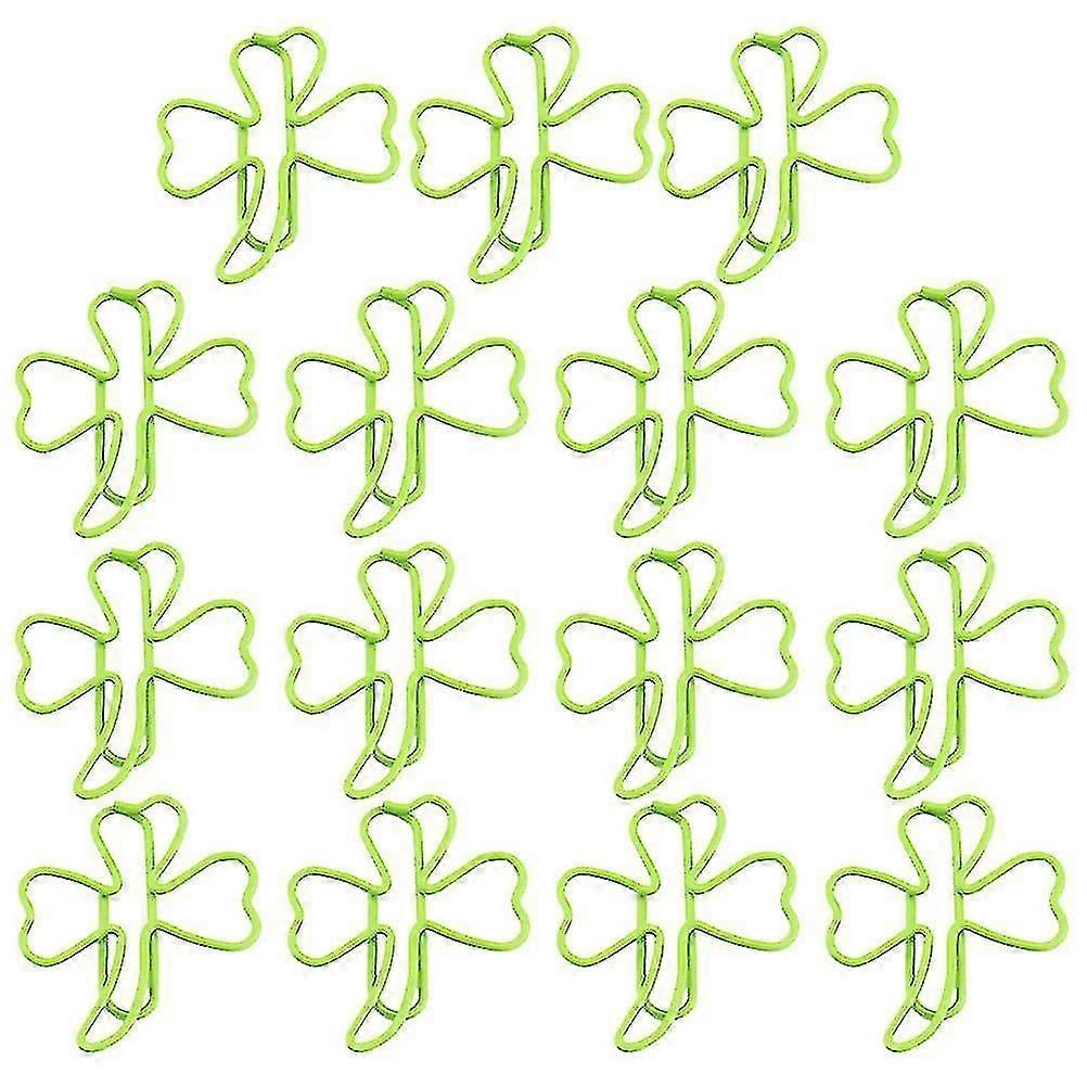 1 Set 45 Pcs Clover Shape Paper Clips Bookmark Clips Practical Test Paper Clips